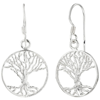 Ohrhaken "Lebensbaum" 925 Silber