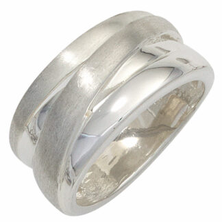 Ring 925 Silber/teilmattiert Wickel-Optik