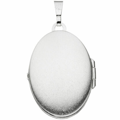 Medaillon oval 925 Silber/teileismatt – Bild 4