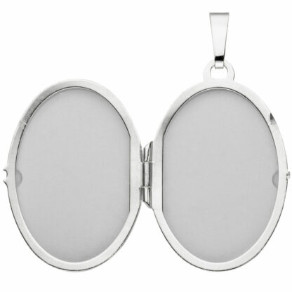 Medaillon oval 925 Silber/teileismatt – Bild 3