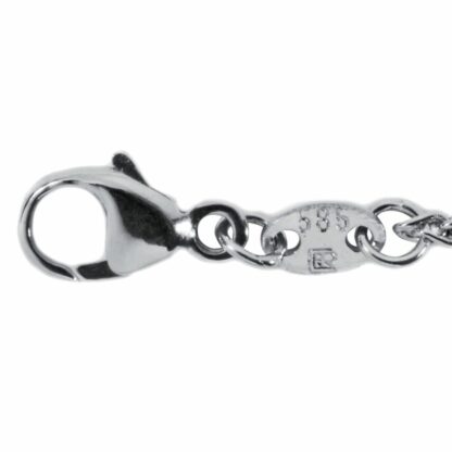Zopfkette 585 Weißgold 1,4 mm 40 cm – Bild 4