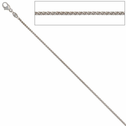 Zopfkette 585 Weißgold 1,4 mm 40 cm – Bild 2
