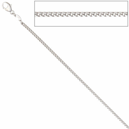 Bingokette 585 Weißgold 1,5 mm 45 cm