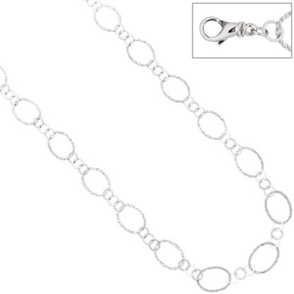 Collier 925 Silber strukturiert
