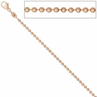 Kugelkette 585 Rotgold 2 mm 42 cm