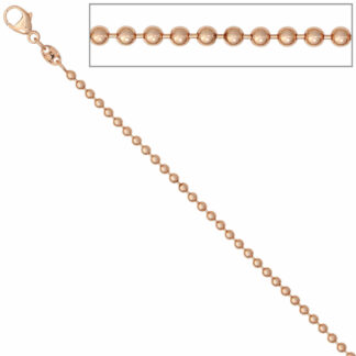 Kugelkette 585 Rotgold 2 mm 45 cm