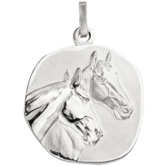 Anhänger "Pferde" 925 Silber rund