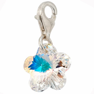Charm "Blume" 925 Silber mit SWAROVSKI ELEMENT