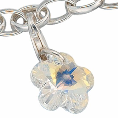 Charm "Blume" 925 Silber mit SWAROVSKI ELEMENT – Bild 2
