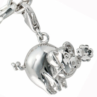 Charm "Glücksschwein" 925 Silber