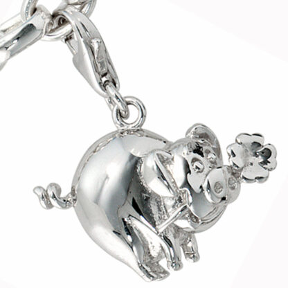 Charm "Glücksschwein" 925 Silber