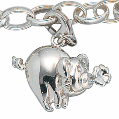 Charm "Glücksschwein" 925 Silber – Bild 2