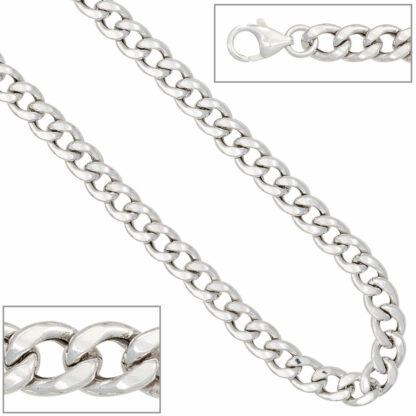 Collier/Panzerkette 925 Silber 7 mm 45 cm