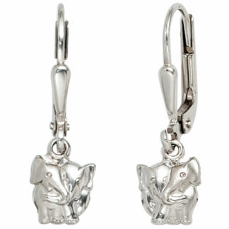 Kinder Boutons "Elefantenpaar" 925 Silber