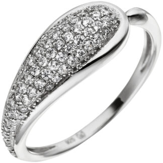 Ring 925 Silber mit 65 Zirkonia weiß