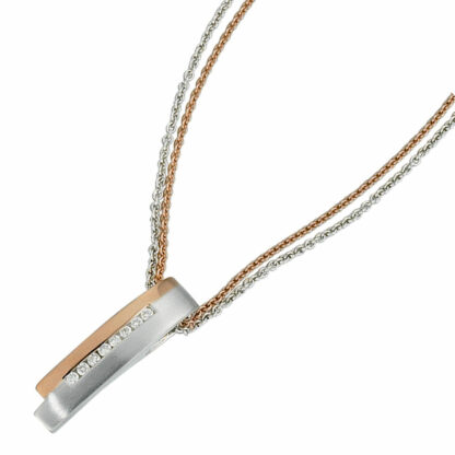 Anhänger 585 Weiß-/Rotgold mit Brillanten 0,10 ct. – Bild 2