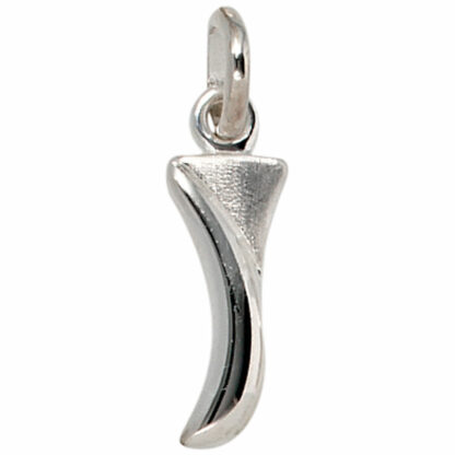 Buchstaben-Anhänger "I" 925 Silber/teilmattiert