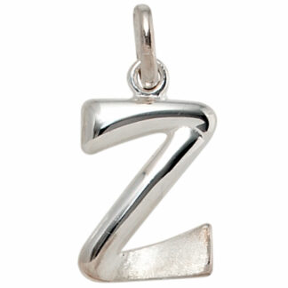 Buchstaben-Anhänger "Z" 925 Silber/teilmattiert