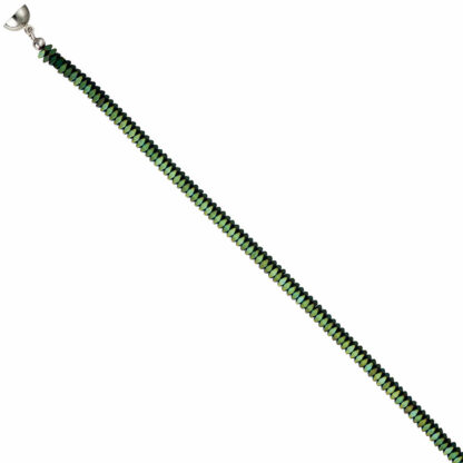Hämatin-Collier grün mit Magnet-Schließe