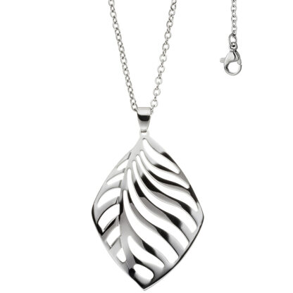 Collier/Ankerkette "Blatt" Edelstahl