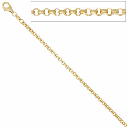Erbskette 585 Gelbgold 2,5 mm 50 cm – Bild 2