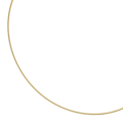 Halsreif 925 Silber/vergoldet 1,5 mm 45 cm – Bild 2