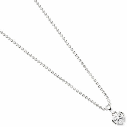 Kinder Anhänger "Herz" 925 Silber mit Zirkonia weiß – Bild 2