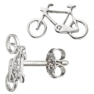 Kinder Ohrstecker "Fahrrad/Bike" 925 Silber