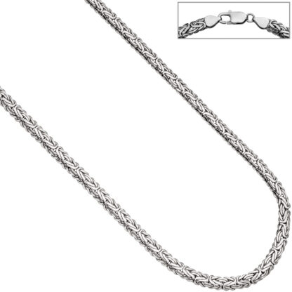 Königskette oval 925 Silber 7 mm 45 cm