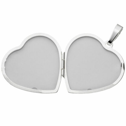 Medaillon "Herz" 925 Silber mit floralem Motiv – Bild 5