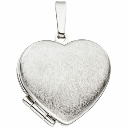 Medaillon "Herz" 925 Silber/eismatt