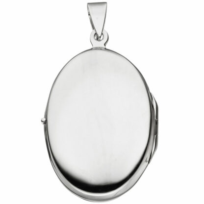 Medaillon oval 925 Silber mit floralem Dekor – Bild 3