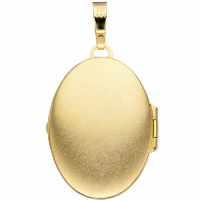 Medaillon oval 333 Gelbgold Abstrakt-Design – Bild 5