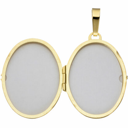 Medaillon oval 333 Gelbgold Abstrakt-Design – Bild 6