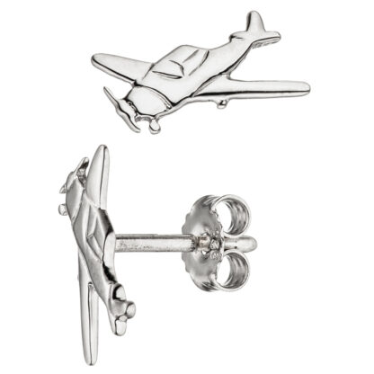 Kinder Ohrstecker "Flugzeug" 925 Silber