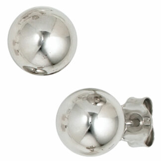 Kugel-Ohrstecker 925 Silber glänzend