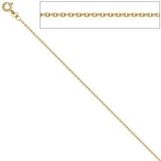 Ankerkette 333 Gelbgold 1,2 mm 36 cm Federringverschluss
