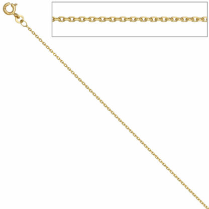 Ankerkette 333 Gelbgold 1,2 mm 36 cm Federringverschluss