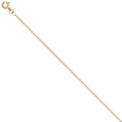Ankerkette 333 Gelbgold 1,2 mm 36 cm Federringverschluss – Bild 2
