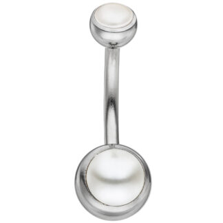 Bauchnabel Piercing Edelstahl mit SWAROWSKI ELEMENTS Piercing