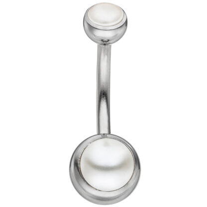 Bauchnabel Piercing Edelstahl mit SWAROWSKI ELEMENTS Piercing