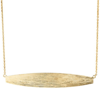 Statement-Collier mit Anhänger 925 Silber/vergoldet 45 cm