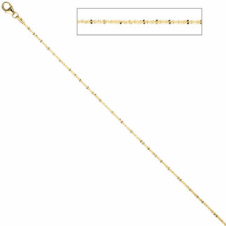 Criss-Cross Kette 333 Gelbgold 1,3 mm 38 cm