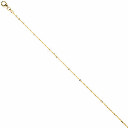 Criss-Cross Kette 333 Gelbgold 1,3 mm 38 cm – Bild 2