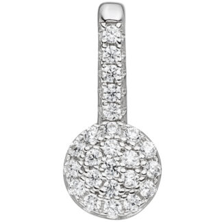 Anhänger "Blüte" 925 Silber mit Zirkonia weiß