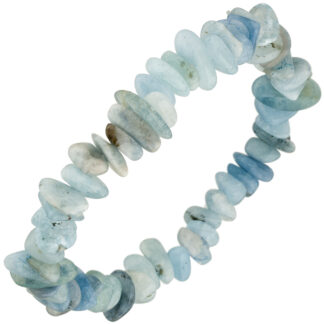 Armband mit Aquamarinen Natur 19 cm