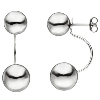 Kugel-Ohrstecker mit Kugel-Anhänger 925 Silber