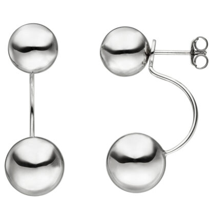 Kugel-Ohrstecker mit Kugel-Anhänger 925 Silber