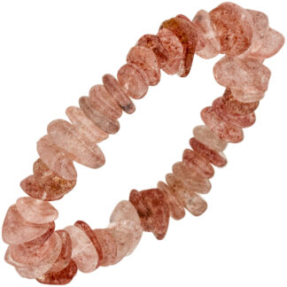 Armband Erdbeerquarz endlos und elastisch