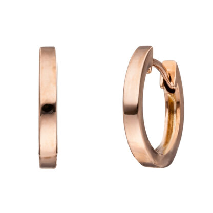 Creolen Doppel-Ring 375 Rot-/Weißgold – Bild 5